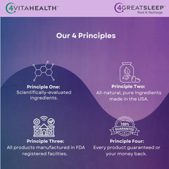 4GreatSleep bottle beside bed for nightly routine