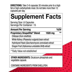 Close-up of ShapeRite label showing daily routine usage.