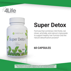 Close-up of 4Life Super Detox capsules for convenient intake