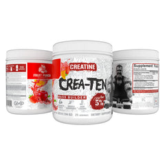 5% Nutrition CreaTEN mixer ready image suggests easy post-workout shake preparation.