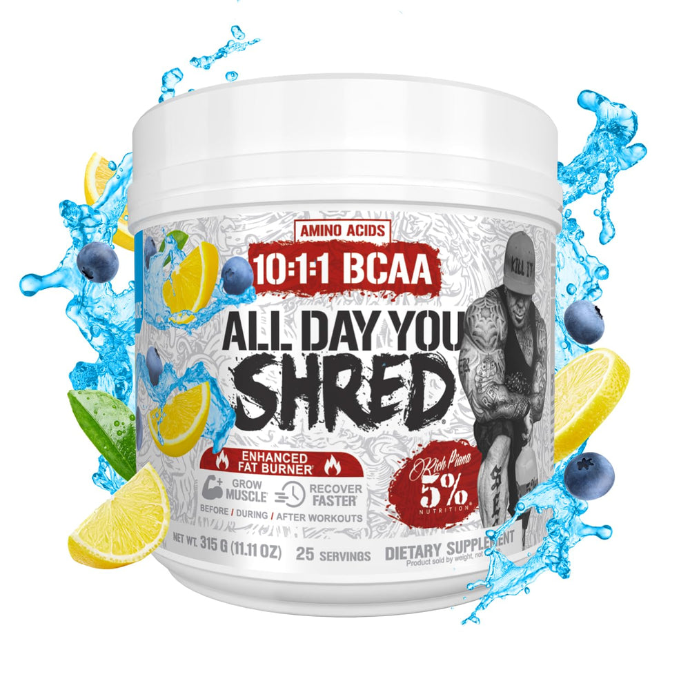 AllDayYou Shred carnitine blend aids fat metabolism during workouts.