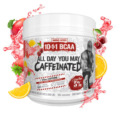 5% Nutrition Rich Piana AllDayYouMay beta-alanine and lactic acid buffer in powder form.