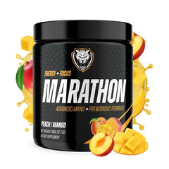 6AM Run Marathon bottle pour shows smooth energy for long runs.