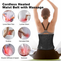 6xigouma heated back brace worn at waist for targeted warmth