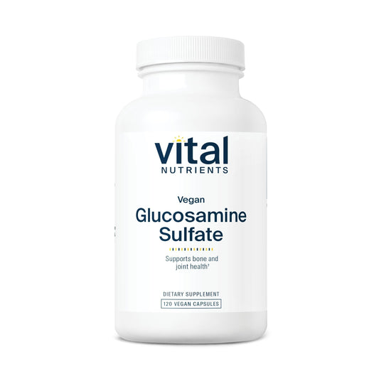 Vital Nutrients vegan glucosamine bottle front for joint support