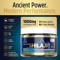 A1 Body Fuel Gummies shilajit resin detail emphasizes nutrient delivery