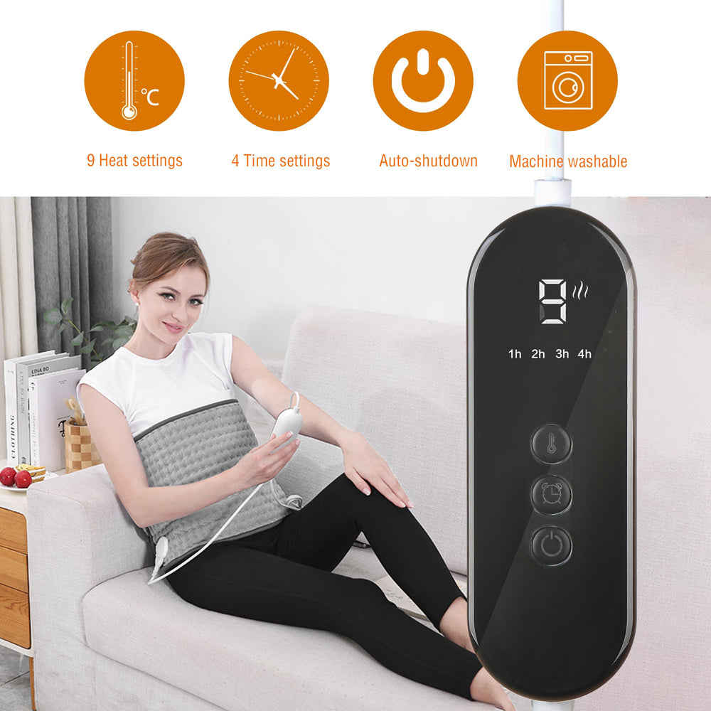 AAYAAY heating pad nine heat levels for customizable comfort