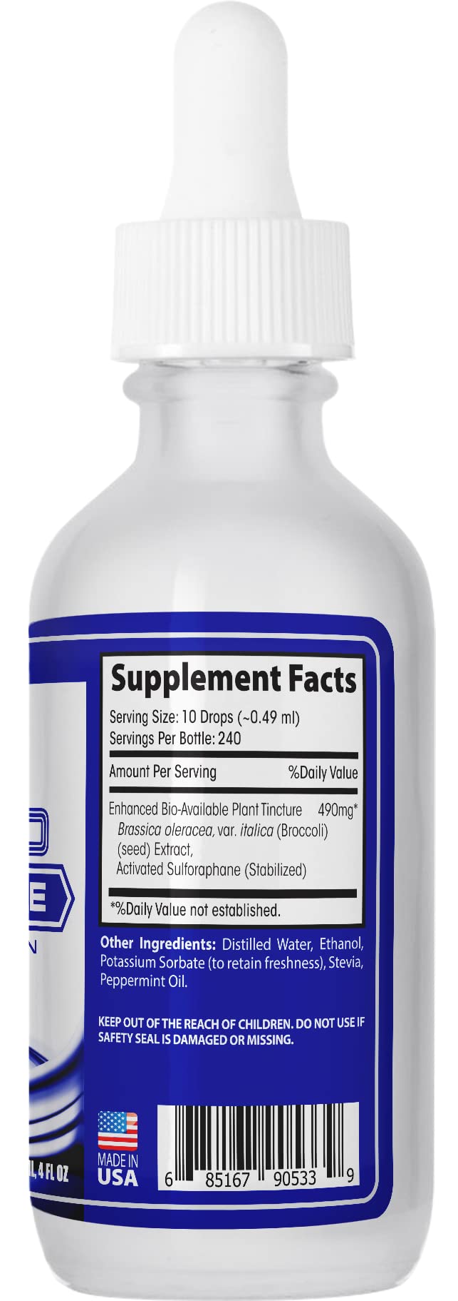 ABCOCID bottle label highlighting GMP and USA-made quality