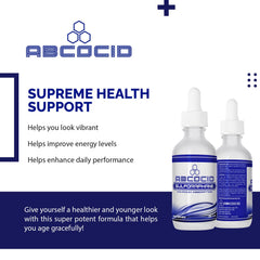 ABCOCID liquid sulforaphane mixed into a beverage