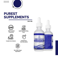 ABCOCID Non-GMO packaging label and purity focus