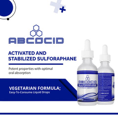 ABCOCID pour into glass showing quick-dispense design