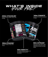 ABE All Black Everything pre-workout powder poured into water for quick energy.