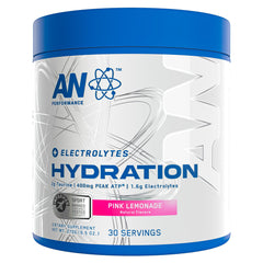 ABE AN Performance electrolyte pink lemonade bottle for on-the-go hydration and recovery