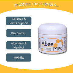 ABEE MED abeemed bee pollen ingredients highlight nourishing formula.