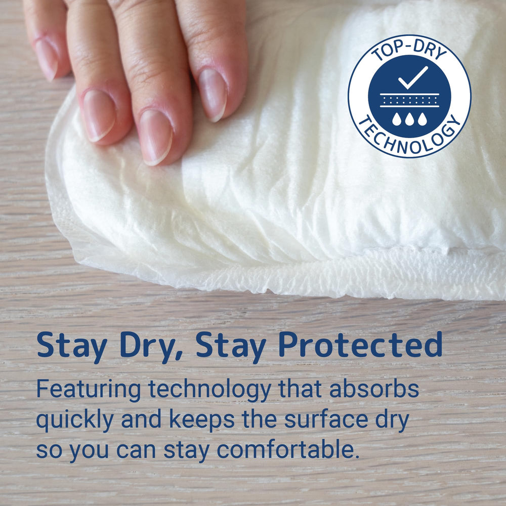 Abena San Premium Pad odor control system helps maintain freshness.