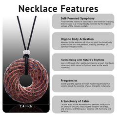 Abrakadoubra crystal inlay pendant meditation accessory promoting calm focus.