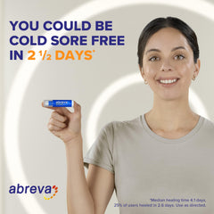 Abreva barrier formation image demonstrates protective layer on skin