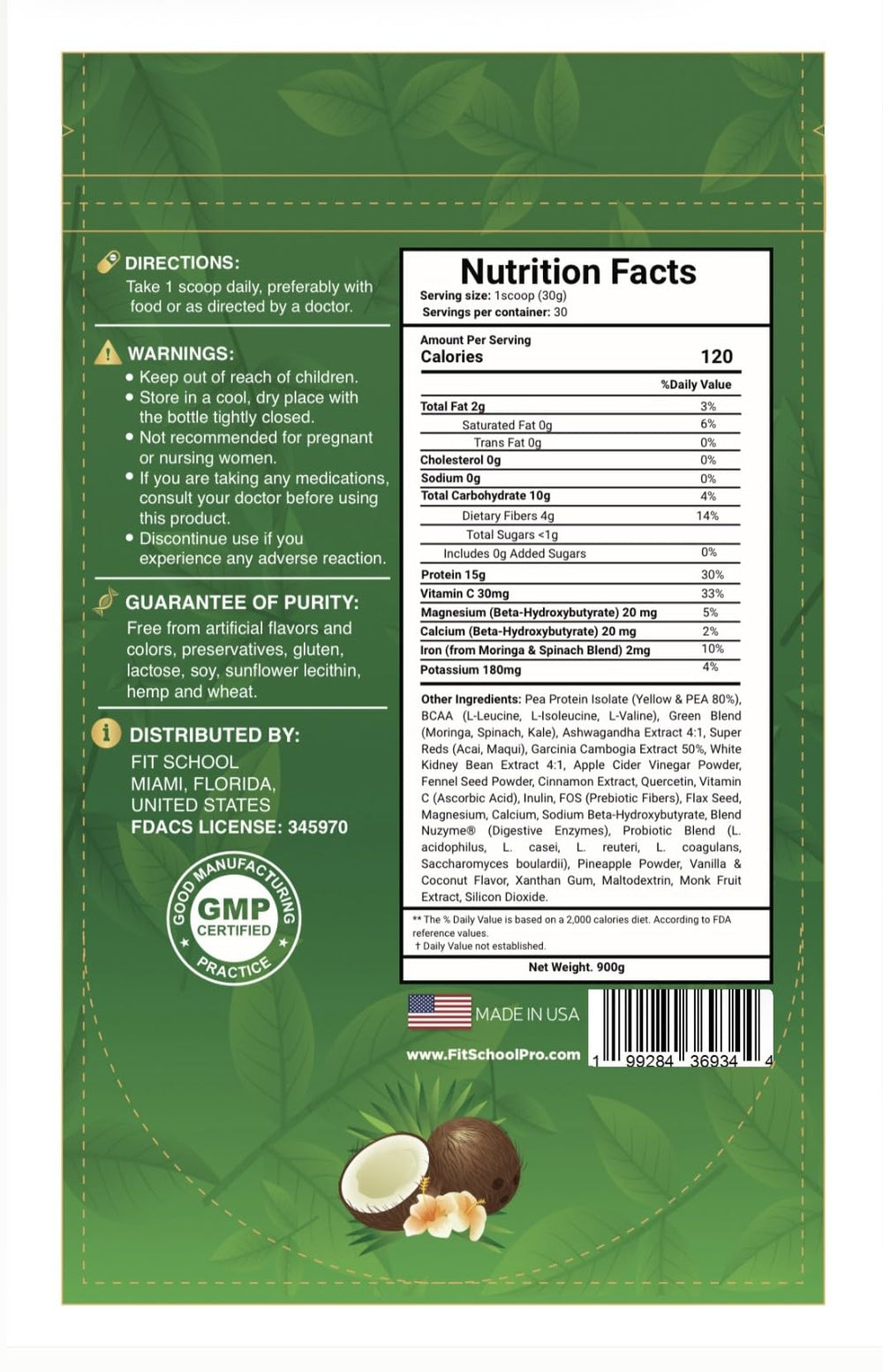 ABSLEAN ingredients showing anti-inflammatory molecules for balanced nutrition.