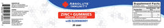 Absolute Nutrition Immunity gummies closeup, colorful fruit chews for daily wellness.