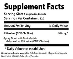 Absonutrix Citicoline emulsion inside capsule supports smooth absorption