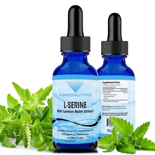 Absonutrix L-Serine Complex bottle for easy daily dosing.