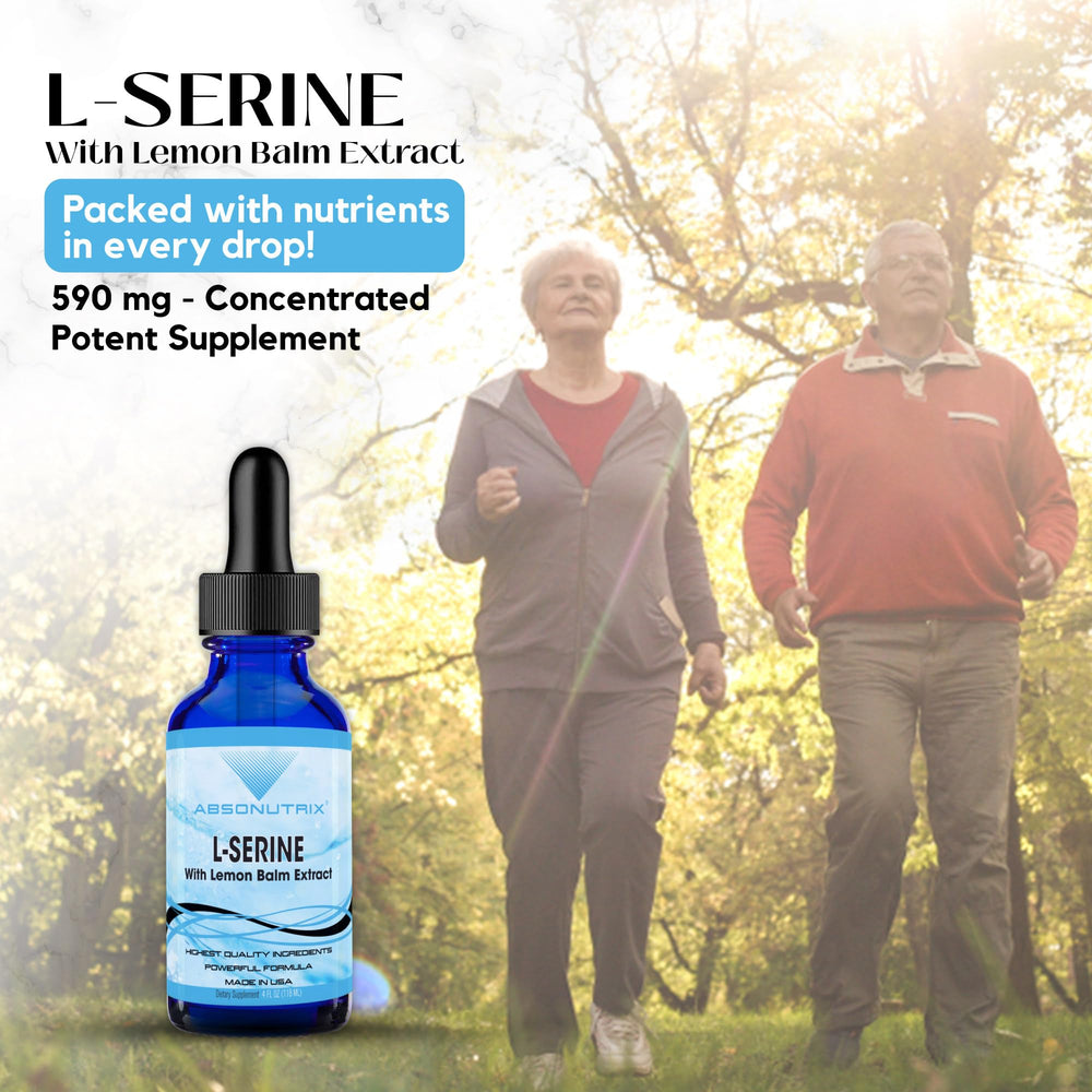 Absonutrix L-Serine Complex liquid drops ready to mix.