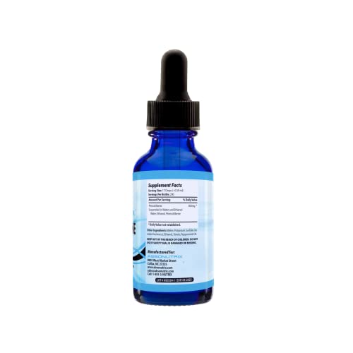 Absonutrix Pterostilbene bottle-label highlighting third-party testing and quality seals.