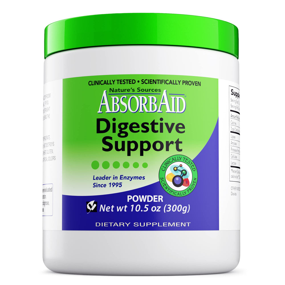 AbsorbAid Digestive Enzymes bottle front view for smoother post-meal digestion