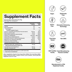 The Absorption Company electrolyte mix poured into a glass for steady post-workout recovery.