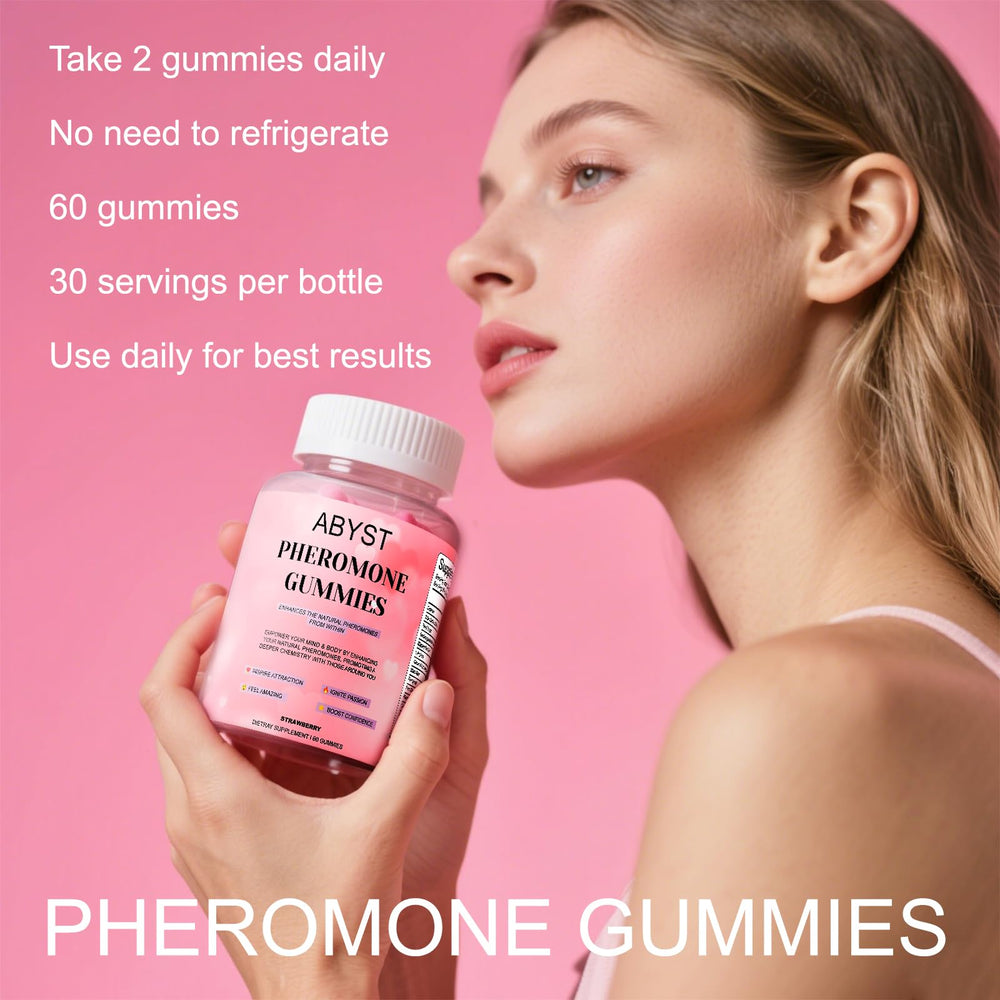 ABYST Pheromone Gummies for Women vegan formulation supports a plant-based daily routine.
