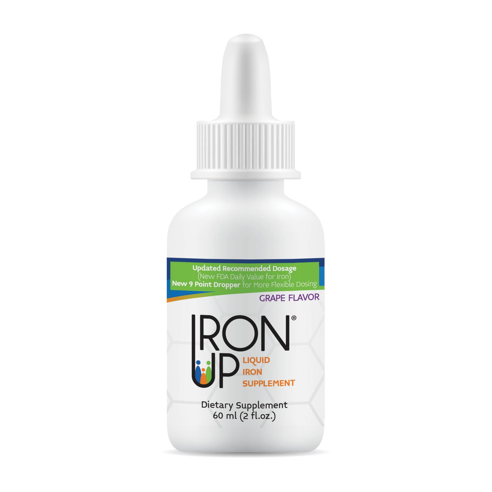A.C. Grace Iron Up travel-size bottle fits pockets and bags.