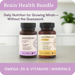 Accentrate small-pill omega-3 capsules, easier for kids to take.