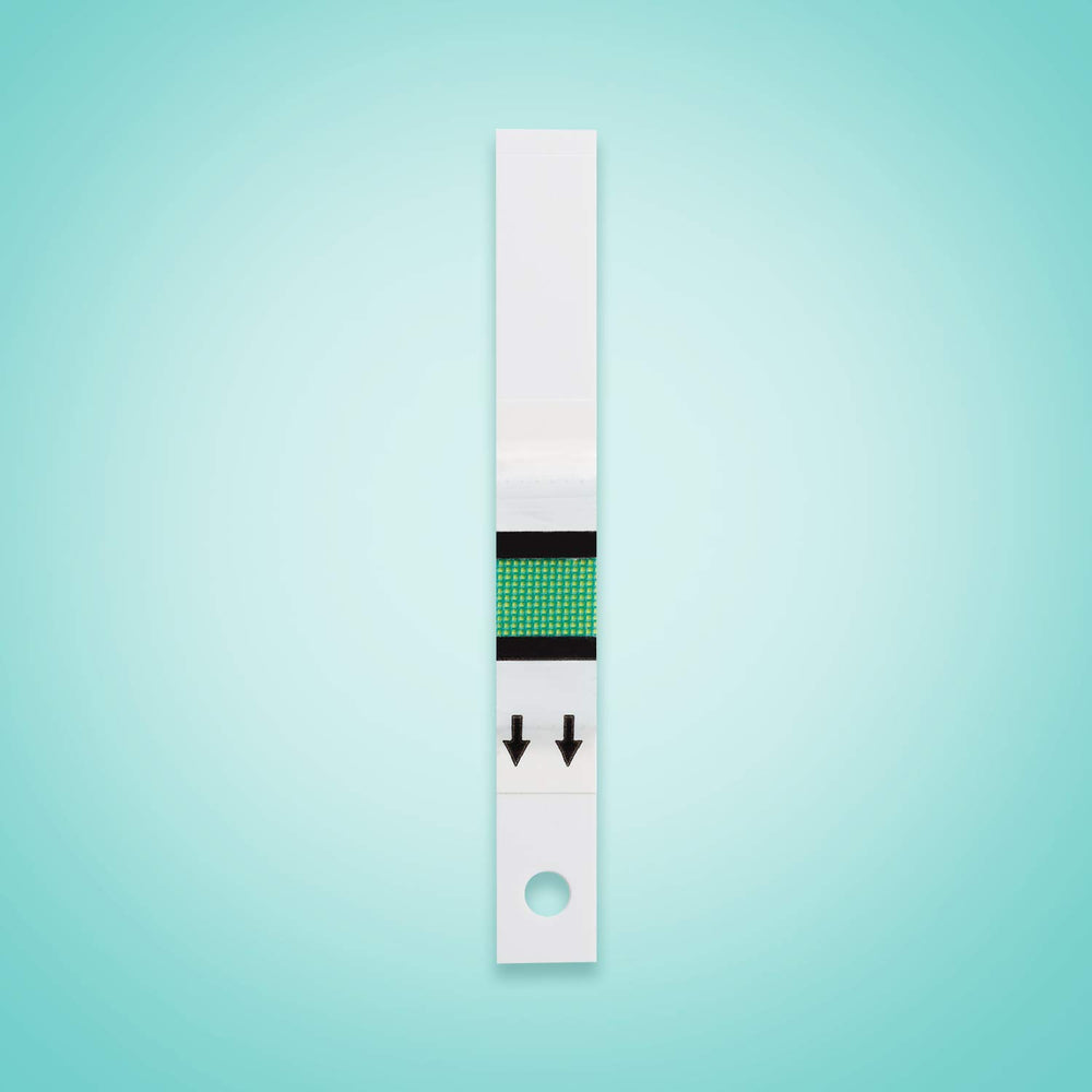 Accu-Chek Active 100-pack vial opening shows easy access to strips.