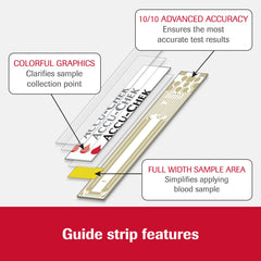 Compatibility with Accu-Chek Guide, Guide Me, and Guide Link meters.