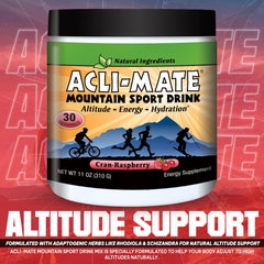 Acli-Mate high-altitude acclimatization aid supports comfortable elevation changes.