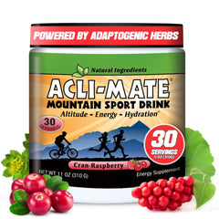 Acli-Mate Mountain Sport Drink tub for convenient on-the-go hydration.