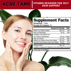 Acnetame 3-pack pills arranged for a consistent routine toward clearer skin.