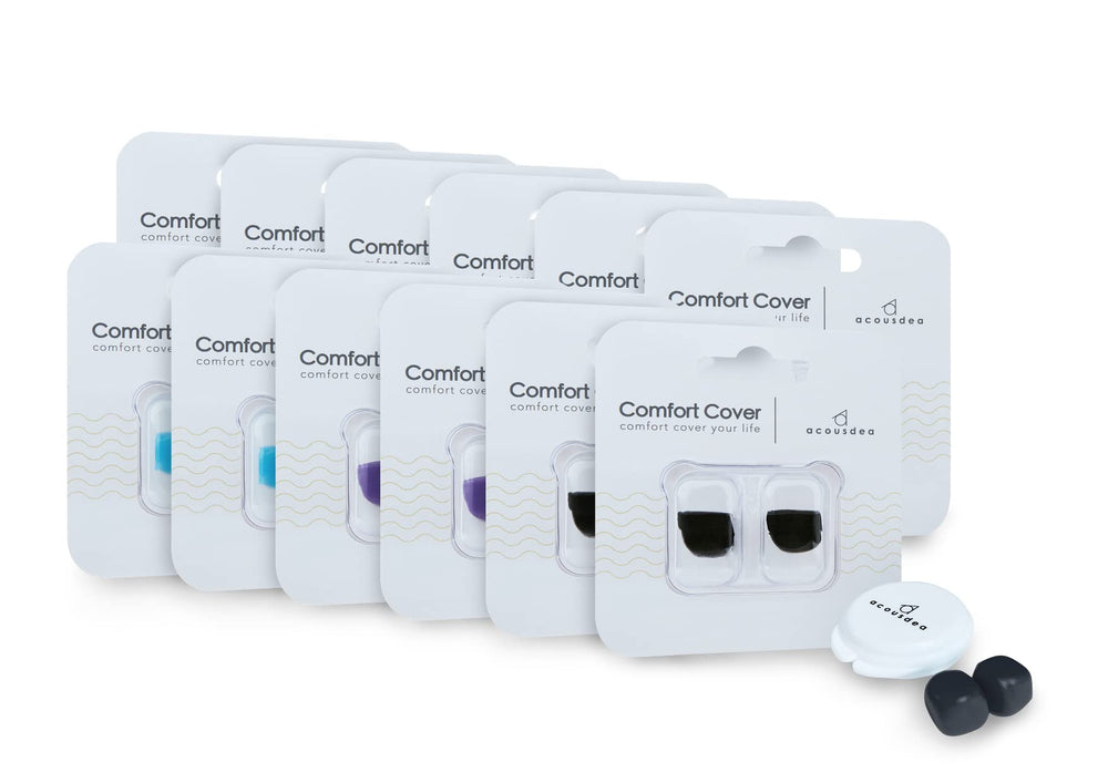 Acousdea ear plugs for sleeping with moldable silicone for customizable comfort and 40 dB reduction.