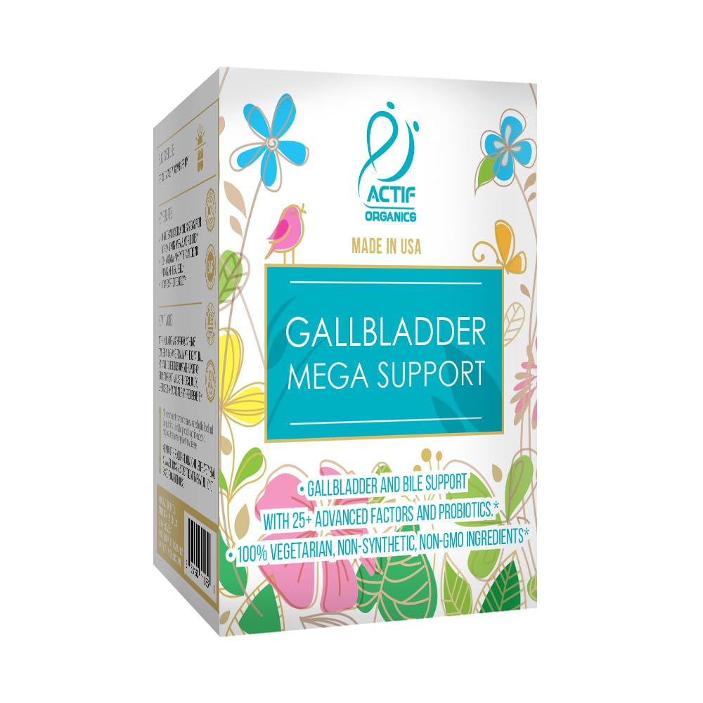 ACTIF Gallbladder Mega Support gummies on kitchen counter ready to take