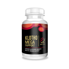 ACTIF Klotho Mega bottle open for easy daily supplementation.