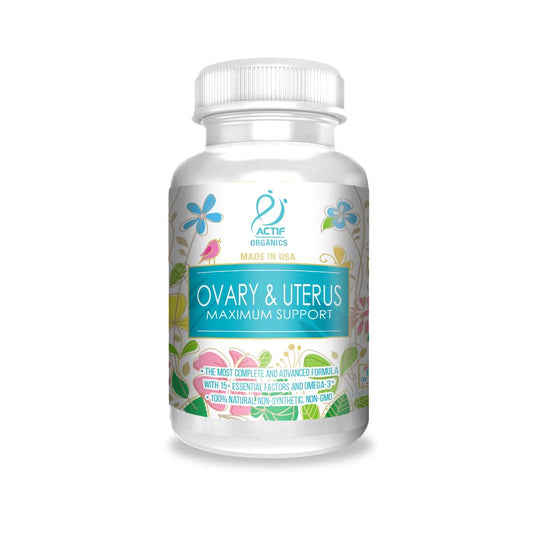 ACTIF Ovary and Uterus Max Support bottle ready for daily wellness.