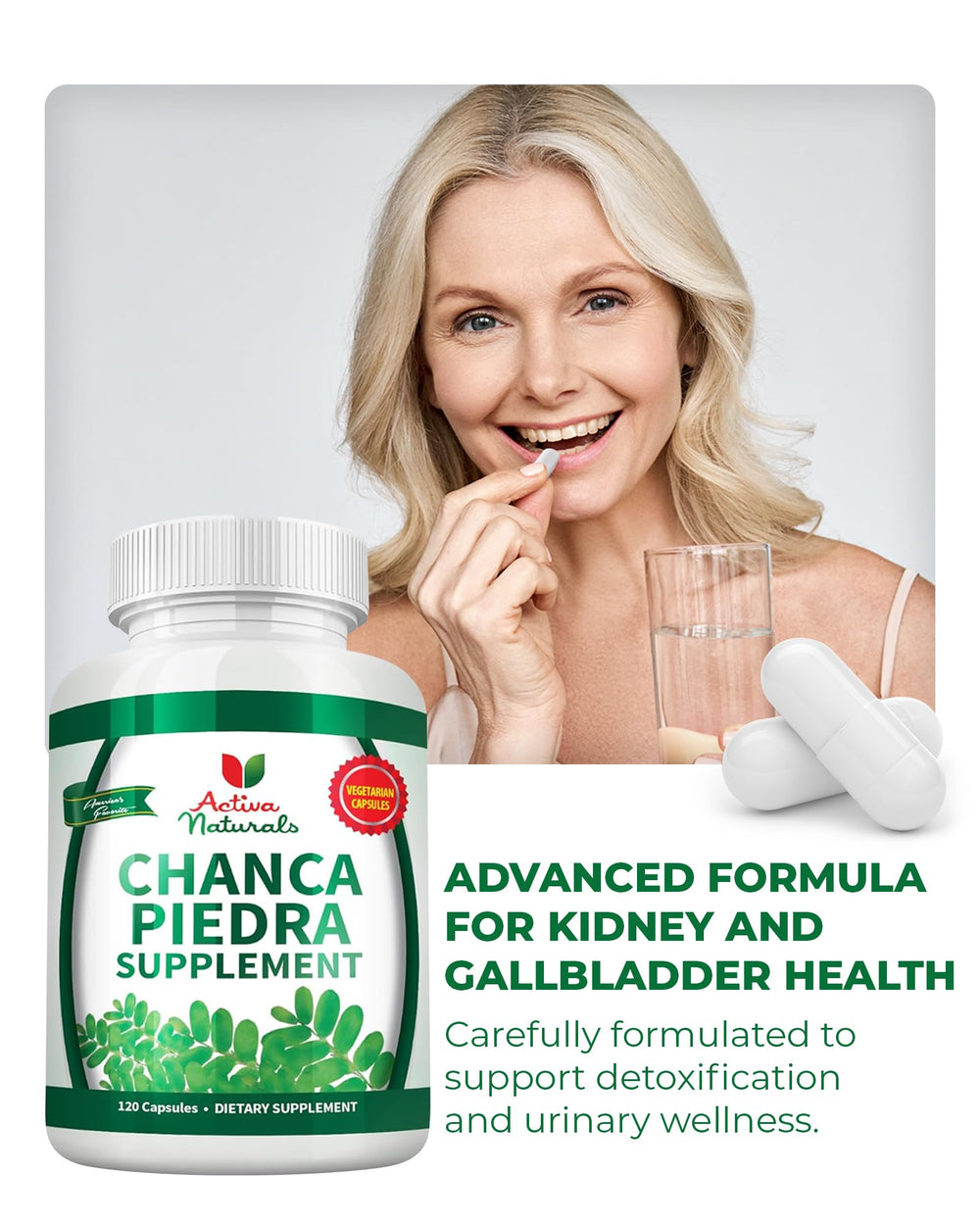 Activa Naturals gallbladder health blend in bottle view