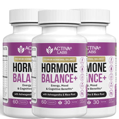 Activa Labs Hormone Balance bottle supports daily energy and mood.