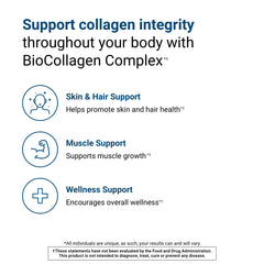 ActivatedYou BioCollagen Complex ingredients highlight biotin and Lustriva for enhanced beauty support daily.