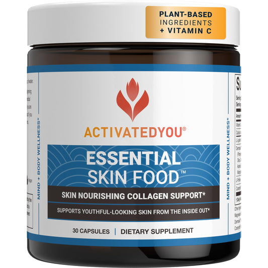 ActivatedYou Essential Skin Food bottle for daily skin-nourishing routine.