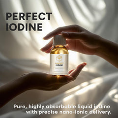 Activation colorless iodine solution ready for topical skin use.