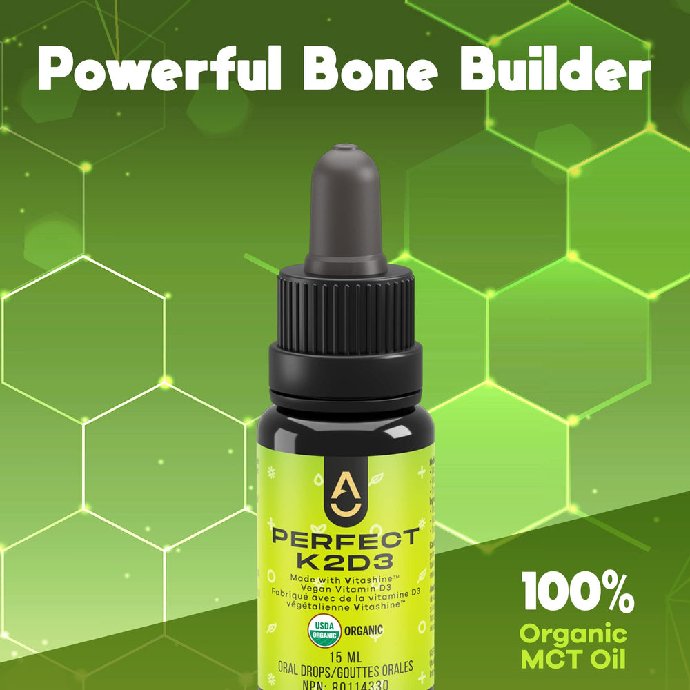 ACTIVATION Perfect K2D3 dropper dispense shows precise dosing on the tongue.