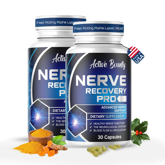 Active Bounty Nerve Recovery Pro bottle front for daily nerve support