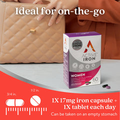 Active Iron free from artificial colors label on bottle