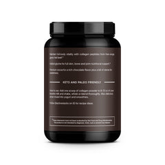 Active Stacks Collagen Chocolate shake ready to blend with beverages for easy, keto-friendly nutrition